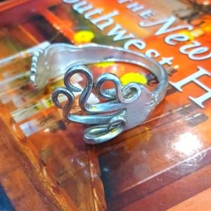 Antique Reed&Barton Silver Fork Bracelet Pat. July 9, 1901